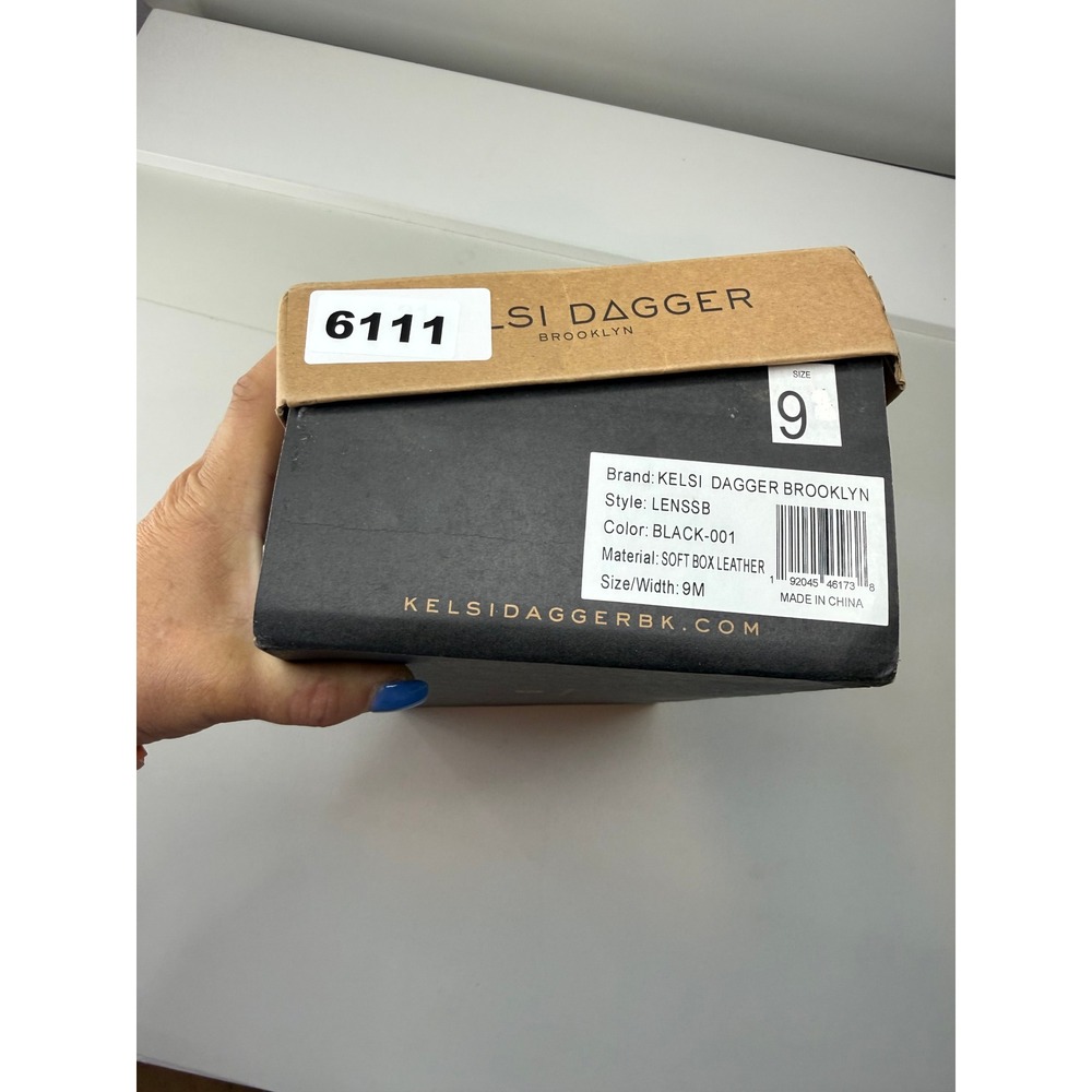 Kelsi Dagger Brooklyn Lenssb Patent Black Leather Penny Loafers Womens 9M NEW - Picture 8 of 8